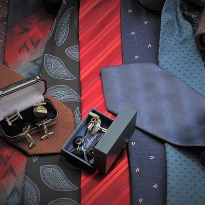 images of ties and cufflinks